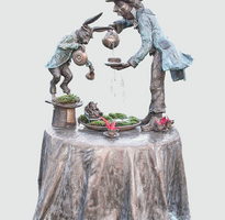 James Coplestone Tea Party Tableau Water Feature